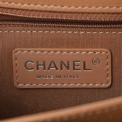 Chanel Caviar Quilted Small CC Box Flap Dark Beige 7 of 8