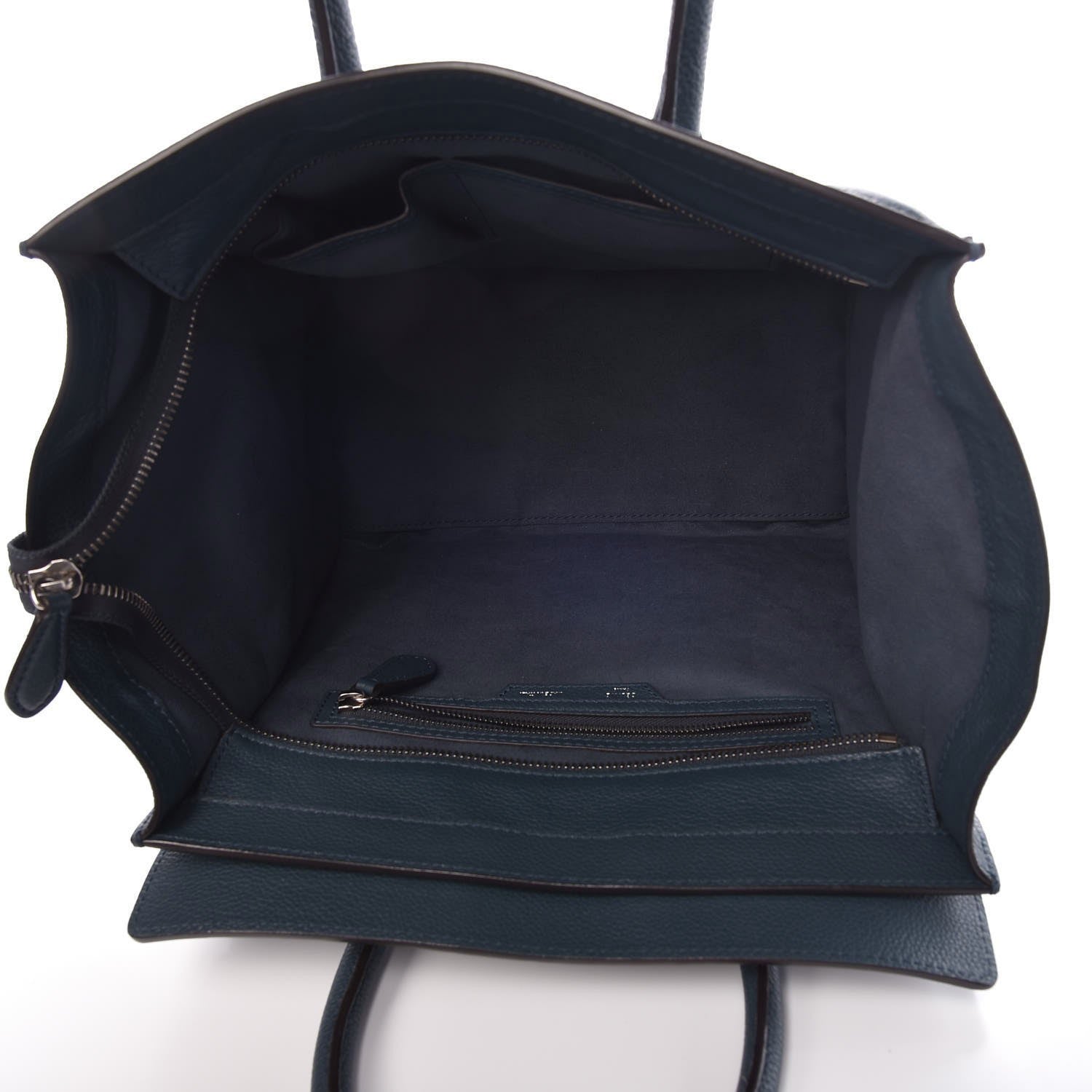 Celine Drummed Calfskin Mini Luggage Orage 5 of 7