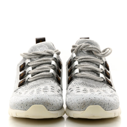 Louis Vuitton Technical Nylon Monogram Rubber Aftergame Sneakers 40 Silver 2 of 9
