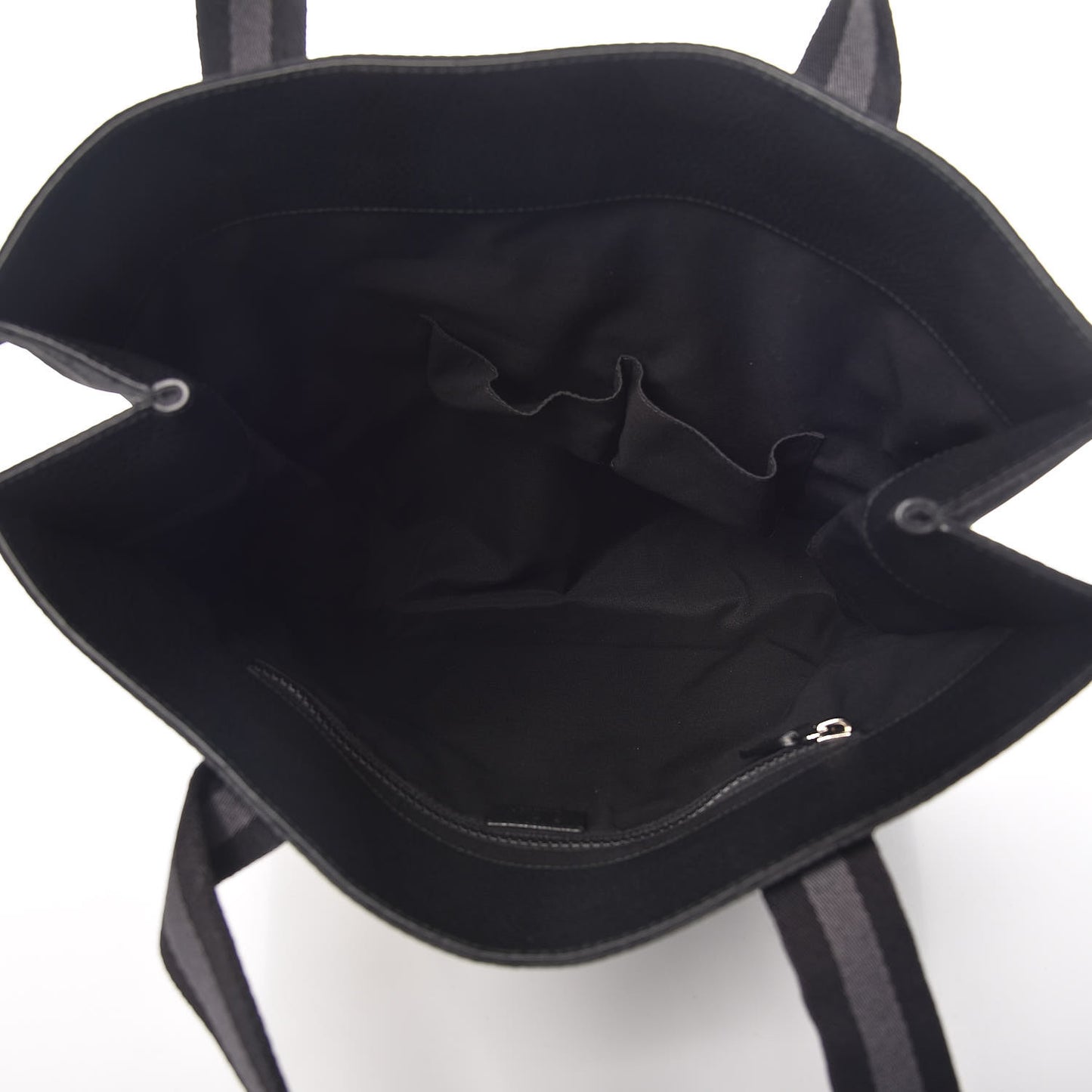 Nylon Monogram Vertical Tote Black