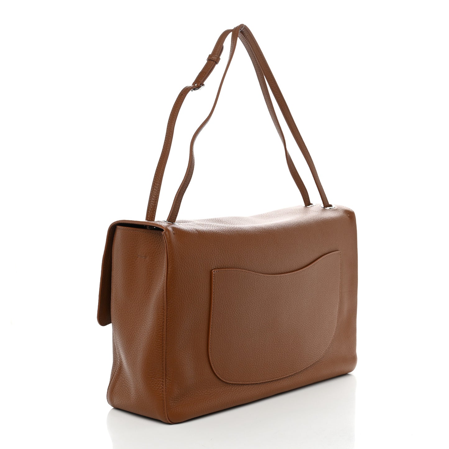 Grained Calfskin Souplissimo Maxi Flap Camel