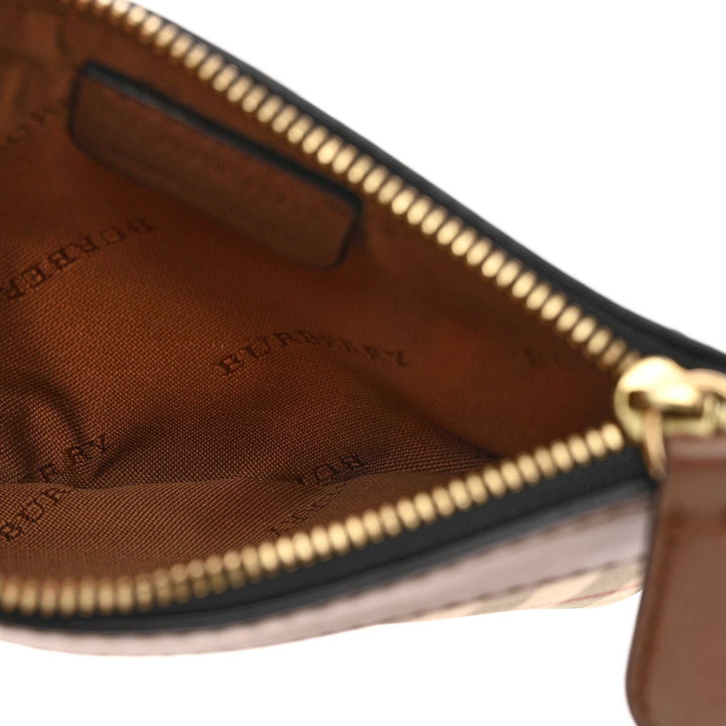 Haymarket Check Zip Pouch Tan