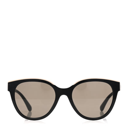 Chanel Acetate CC Butterfly Sunglasses 5414 Black Beige 2 of 7