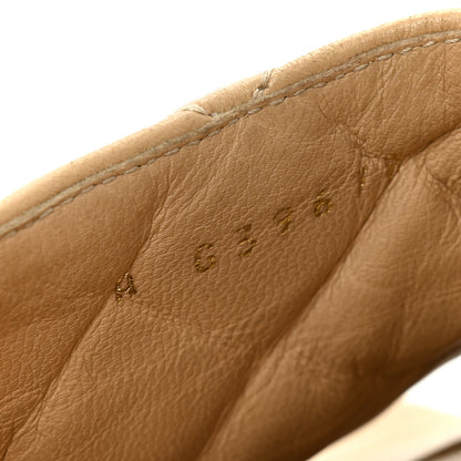 Chanel Lambskin Quilted CC Mules Wedge Sandals 36 Beige 9 of 11