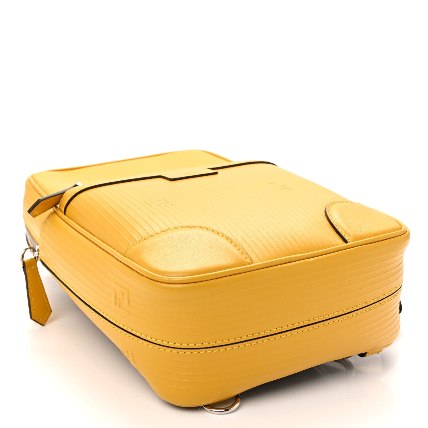 Fendi Vitello Astro Rubber Effect FF 1974 One-Shoulder Travel Backpack Sunflower 4 of 11