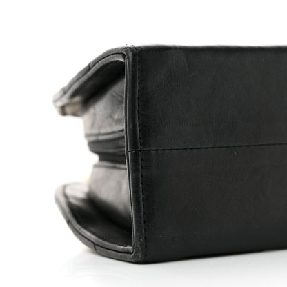 Chanel Lambskin Quilted Small Half Moon Clutch Black 9 of 14