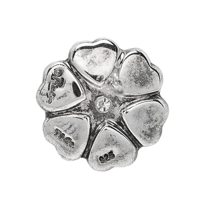 Tiffany Sterling Silver Diamond Paloma Picasso Crown of Hearts Earrings 4 of 4