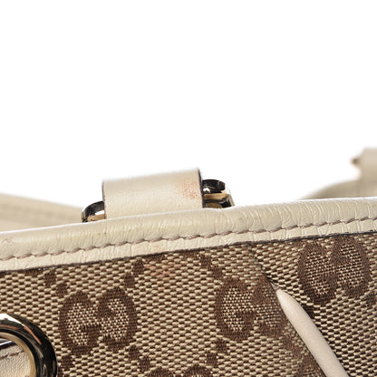 Gucci Monogram Peggy Braided Tote Off White 19 of 19
