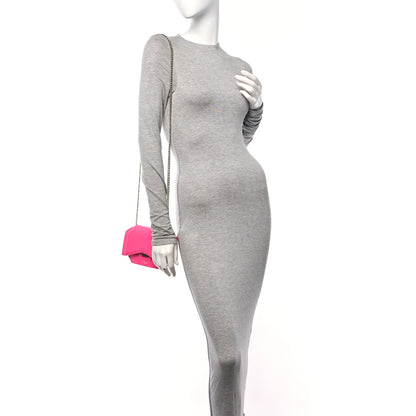 Givenchy Calfskin Bow Cut Chain Wallet Fuchsia 2 of 10