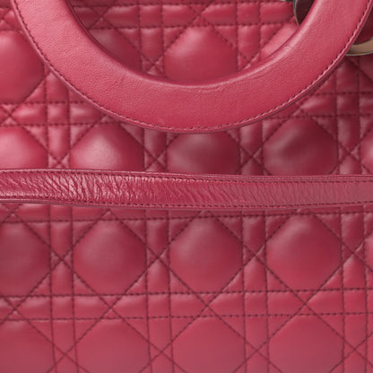 Christian Dior Lambskin Cannage Large Lady Dior Pink 14 of 14