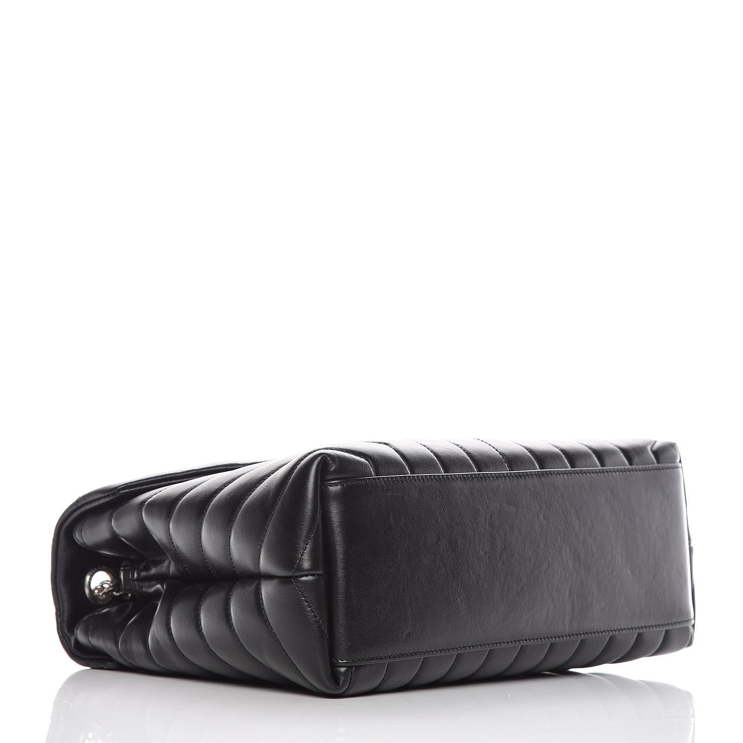 Saint Laurent Calfskin Y Quilted Monogram Medium Loulou Chain Satchel Black 4 of 12