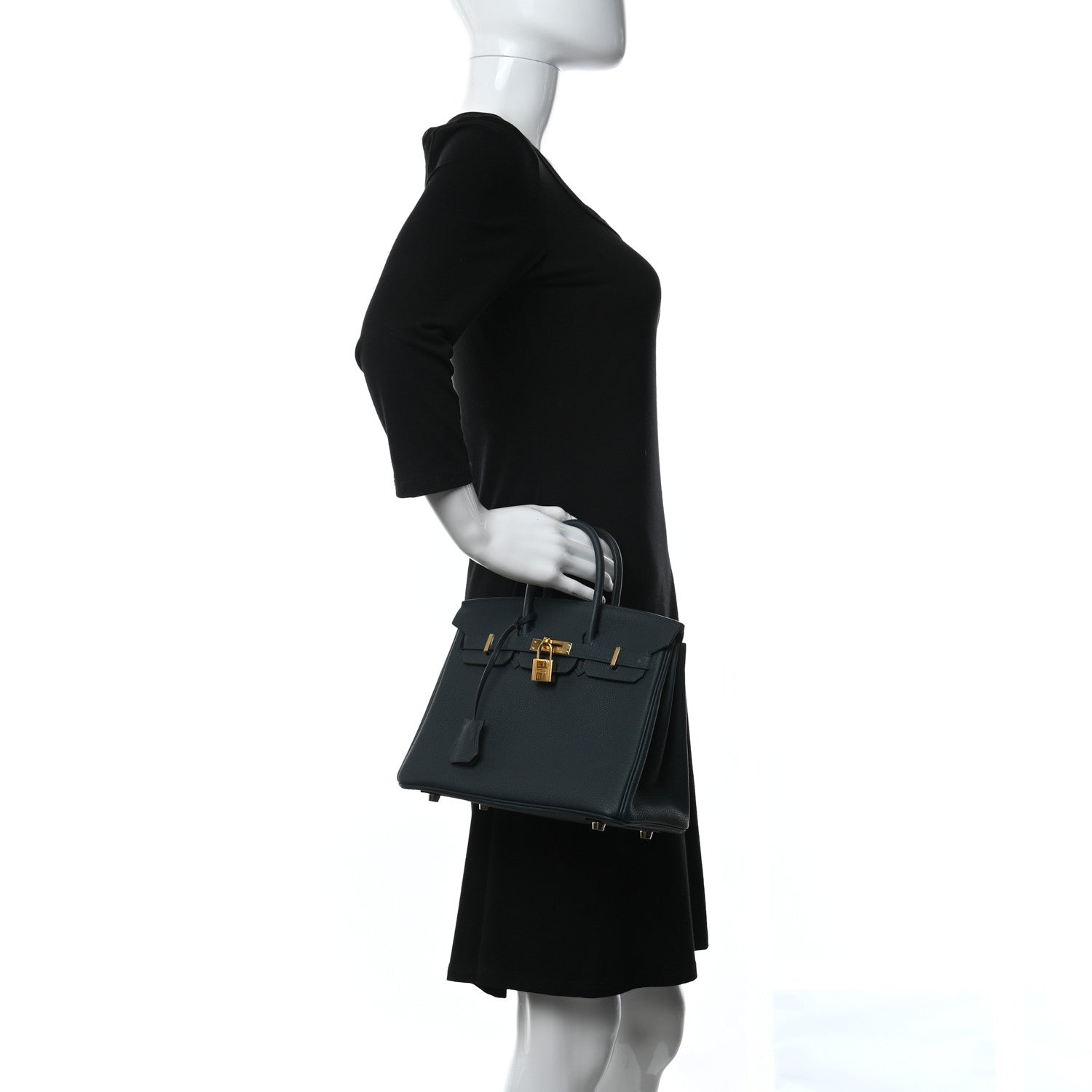 Hermes Togo Birkin 25 Vert Cypress 3 of 11