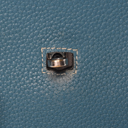 Hermes Taurillon Clemence Jypsiere 28 Blue Jean 8 of 20