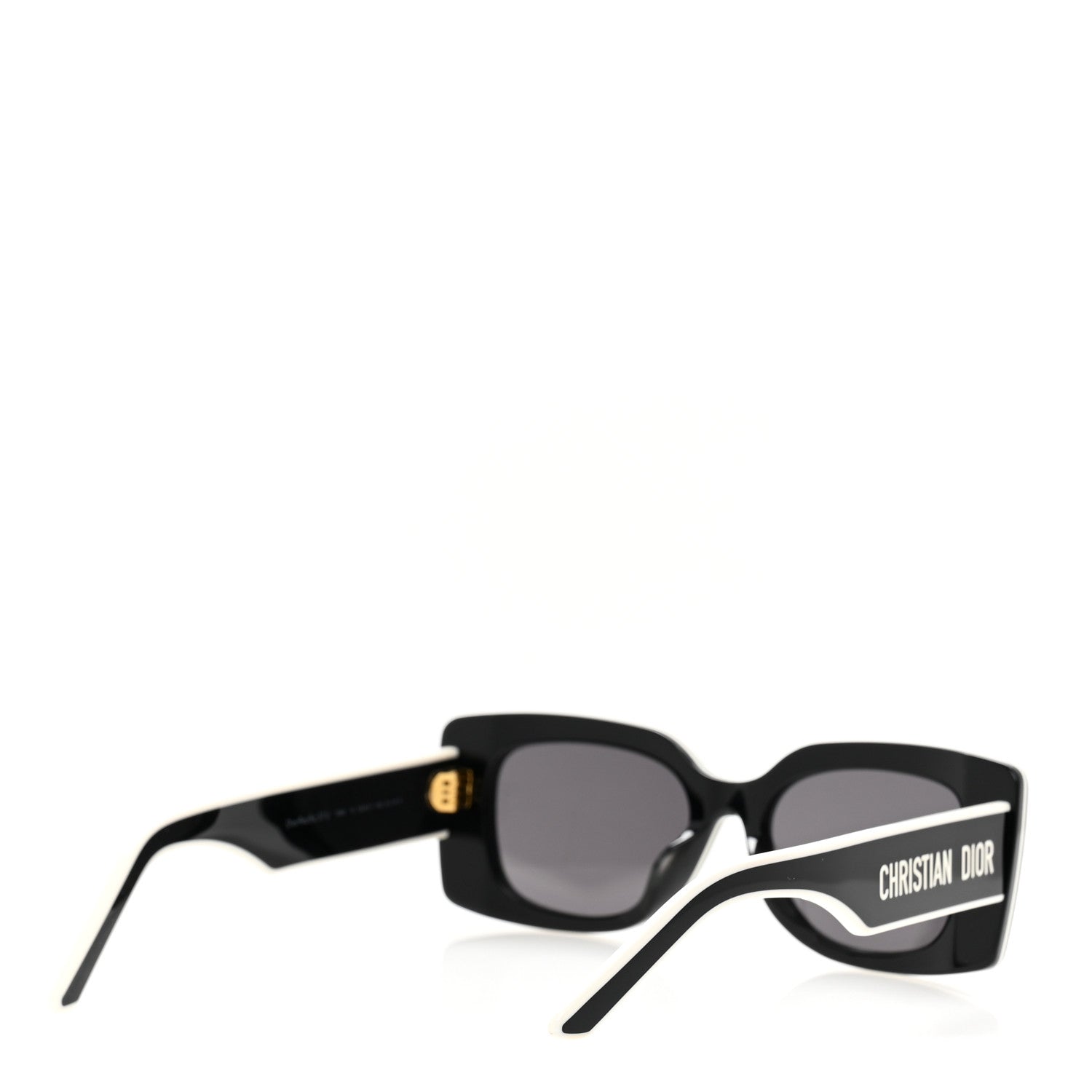 Christian Dior Diorpacific S1U Square Sunglasses Black White
