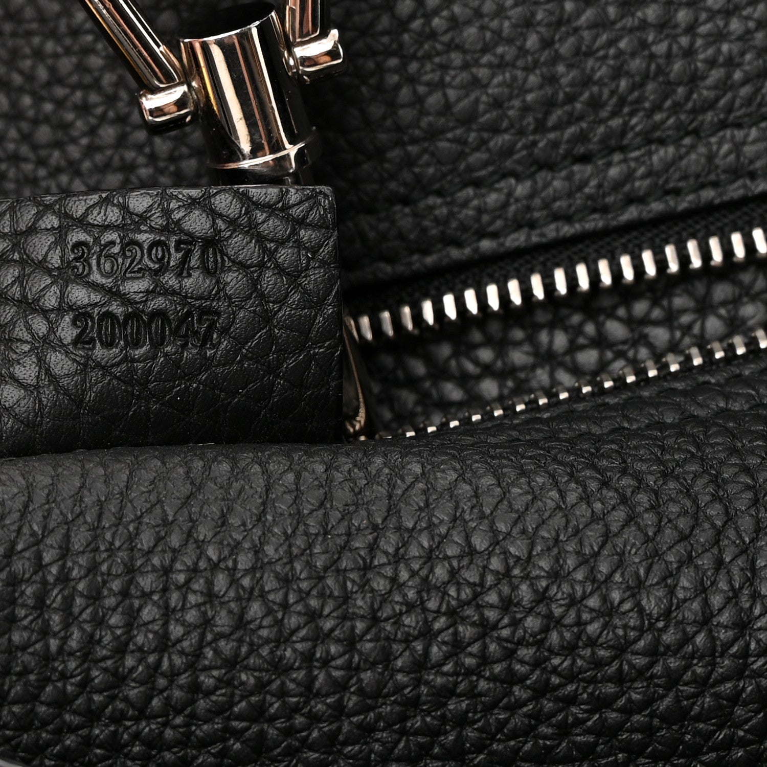 Gucci Soft Calfskin Medium Jackie Top Handle Bag Black 7 of 15