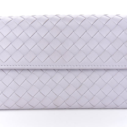 Bottega Veneta Nappa Intrecciato Continental Flap Wallet Oyster Lilac 10 of 11