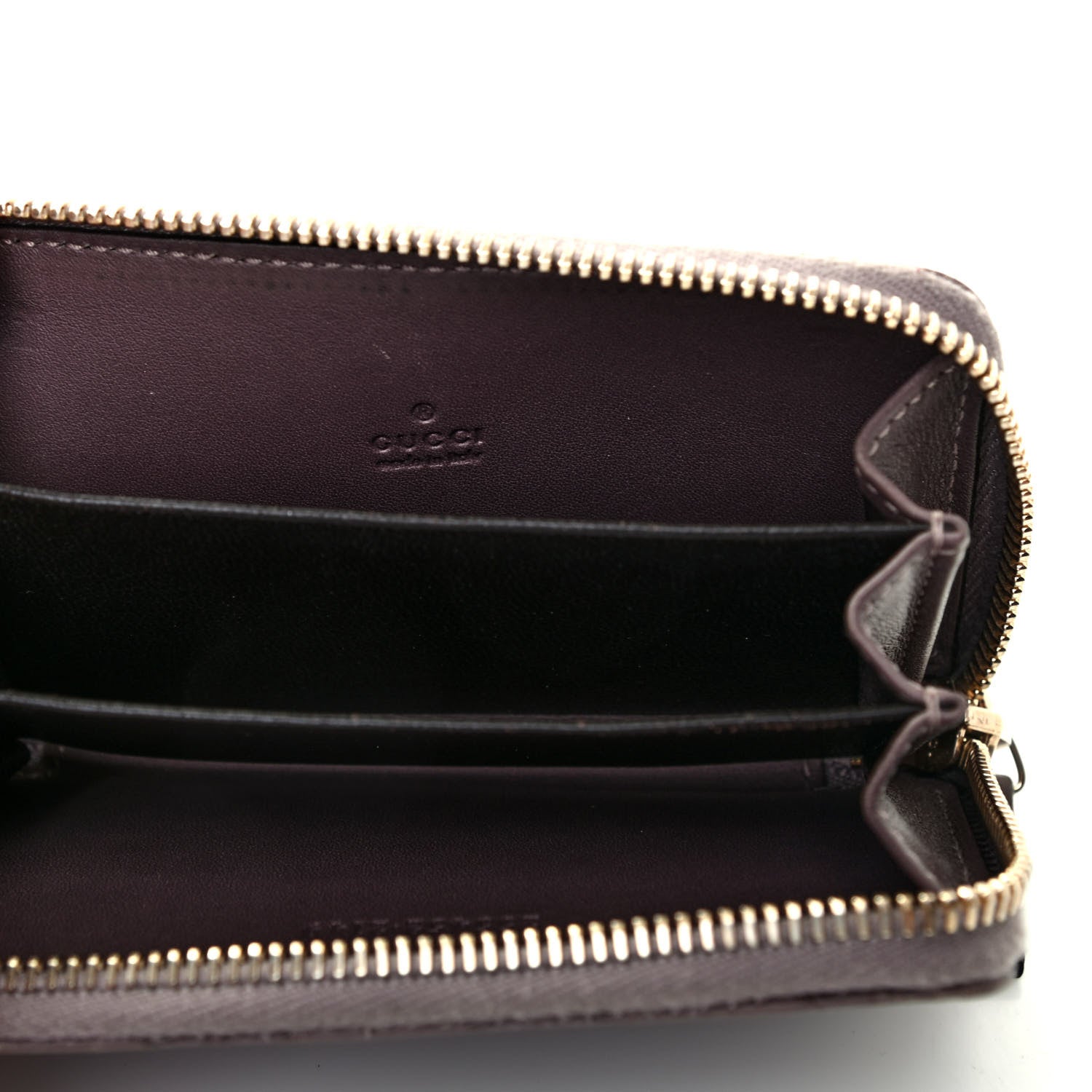 Gucci Guccissima Zip Around Card Case Mauve 5 of 8