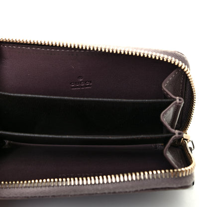 Gucci Guccissima Zip Around Card Case Mauve 5 of 8