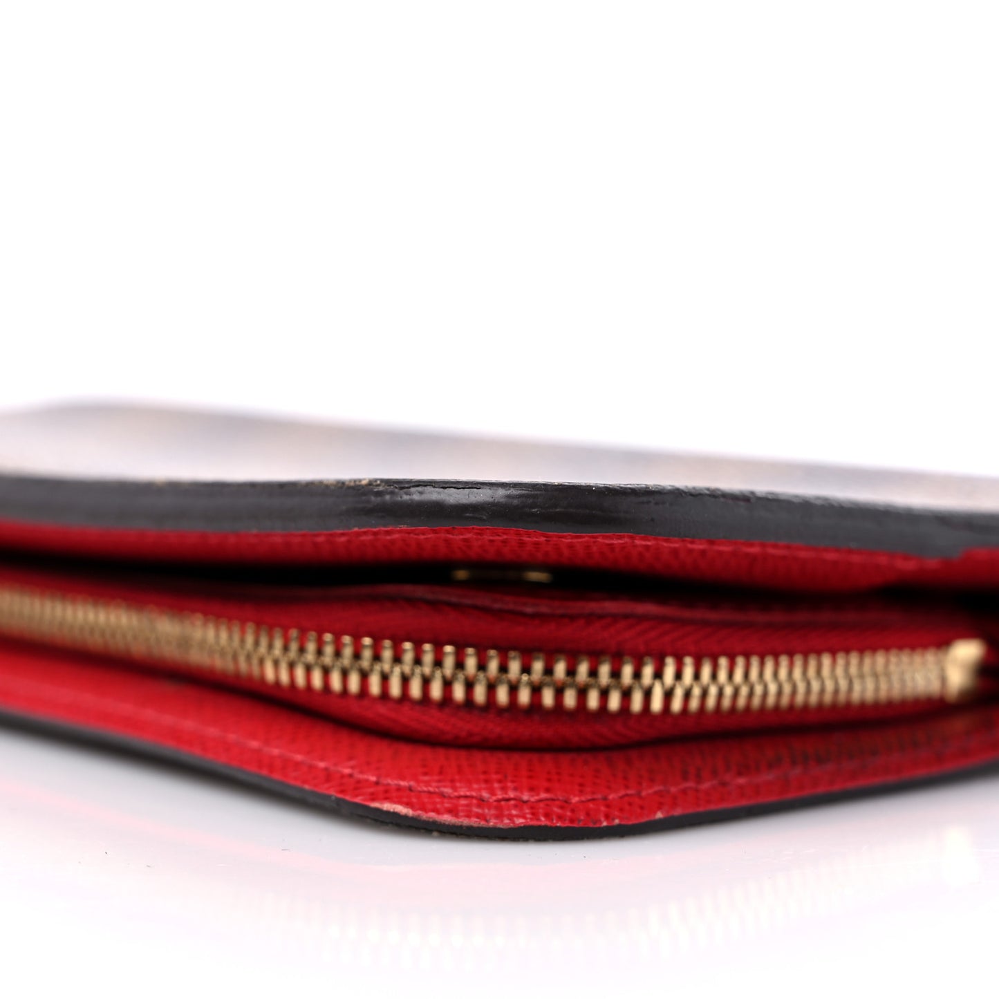 Damier Ebene Insolite Wallet Rouge