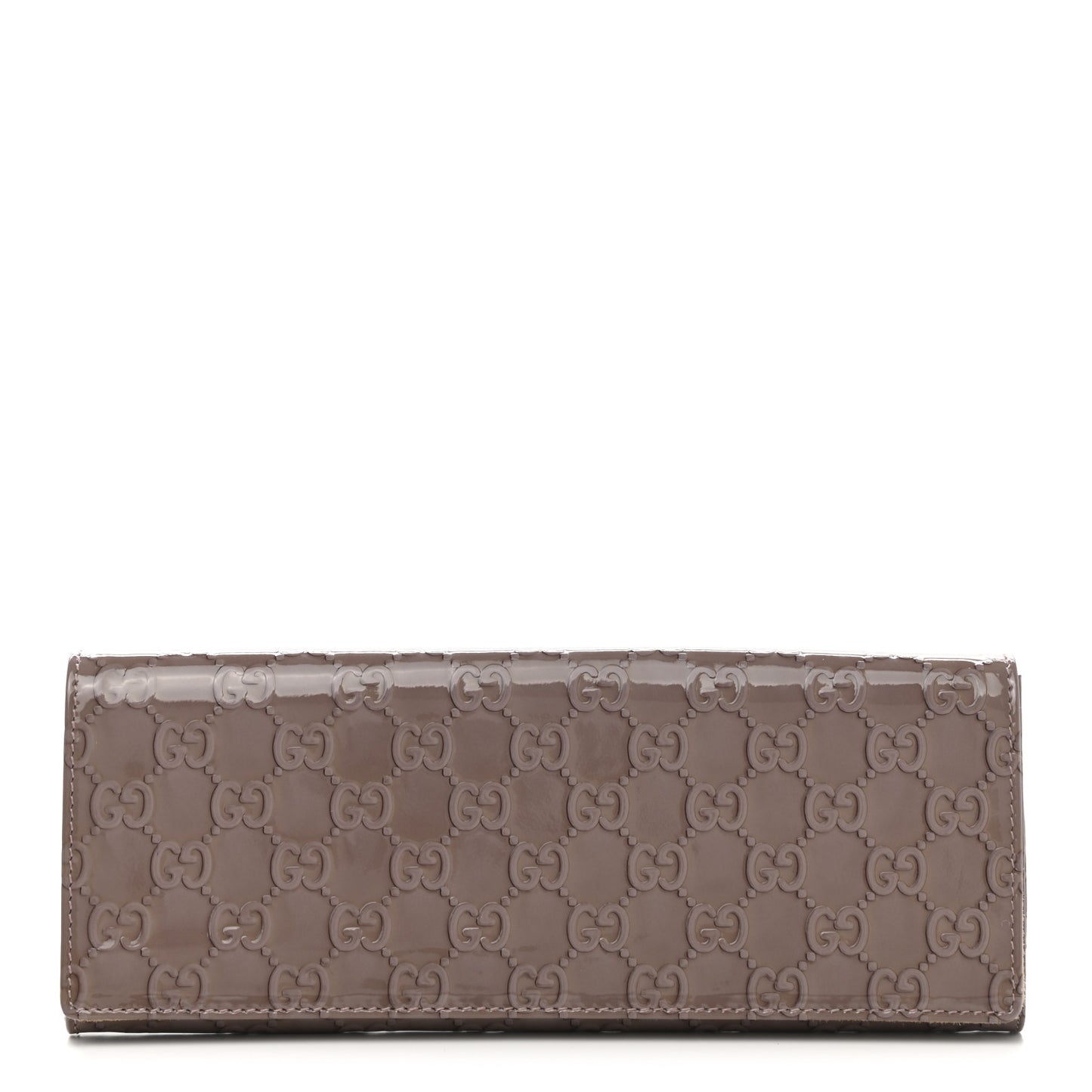 Patent Guccissima Small Broadway Clutch Lavender