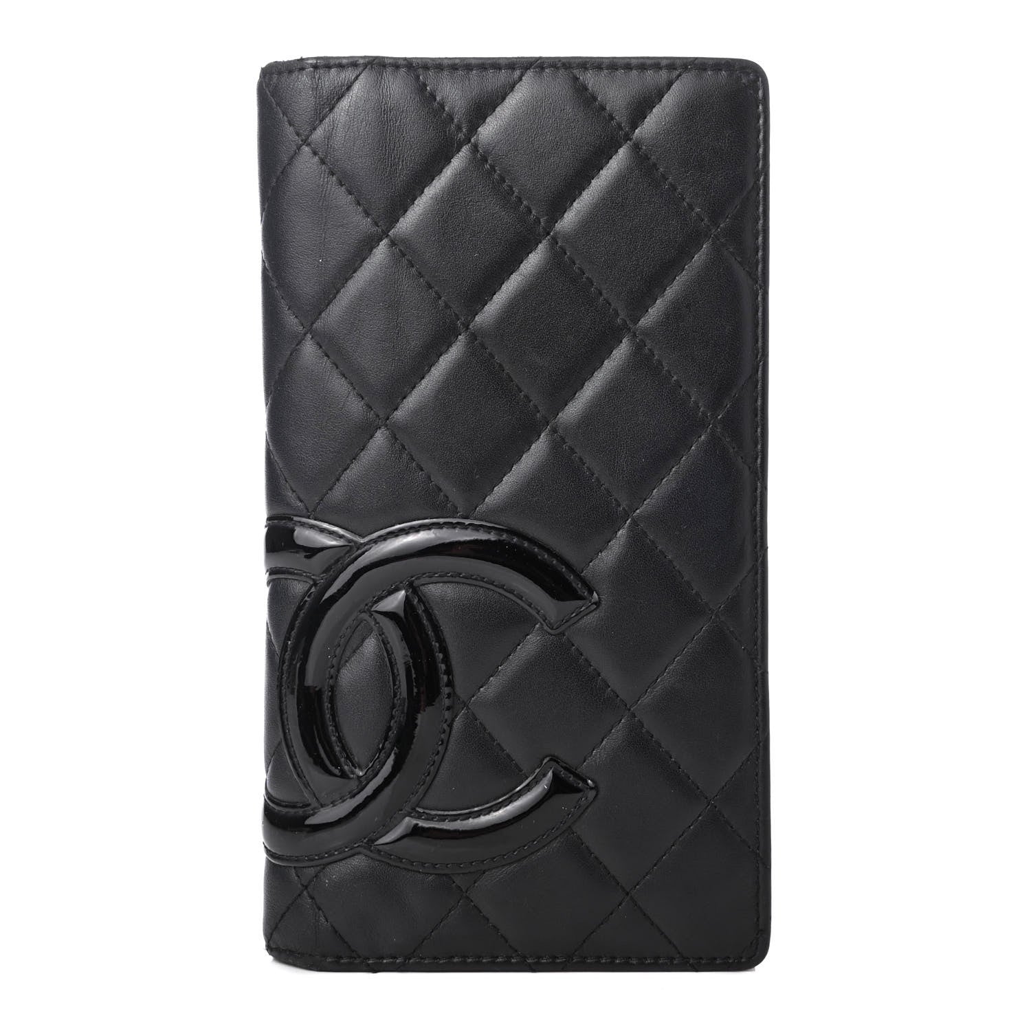 Chanel Calfskin Quilted Cambon Yen Wallet Black 1 of 7