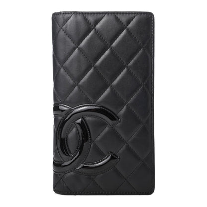 Chanel Calfskin Quilted Cambon Yen Wallet Black 1 of 7