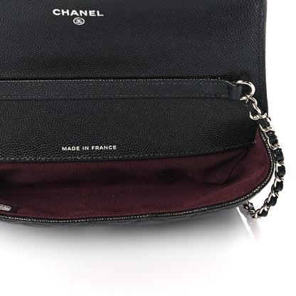 Chanel Caviar Quilted Glasses Case With Chain Black 5 of 12