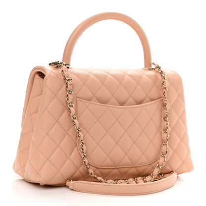 Chanel Caviar Quilted Small Coco Handle Flap Light Pink 3 of 11