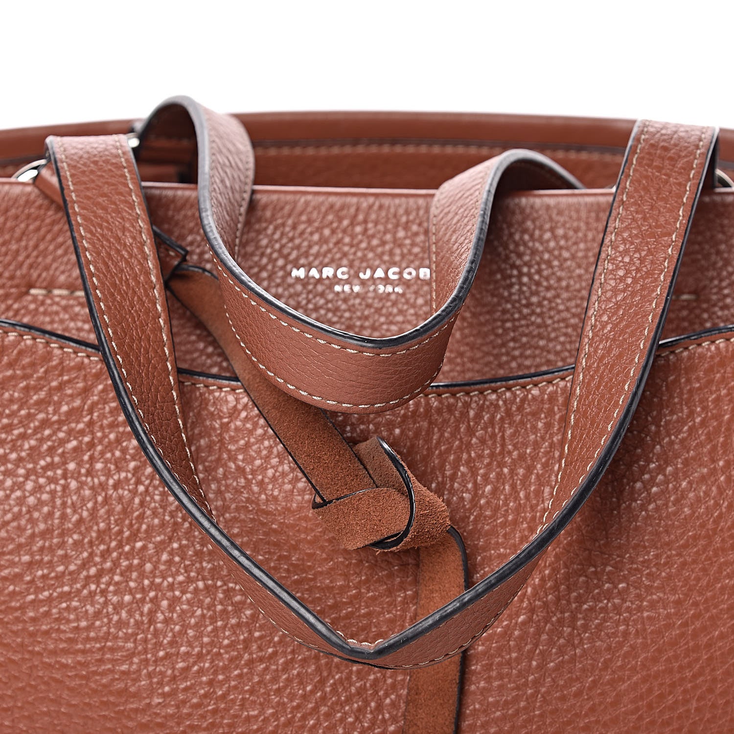 Marc Jacobs Grained Calfskin Maverick Tote Cognac 11 of 14