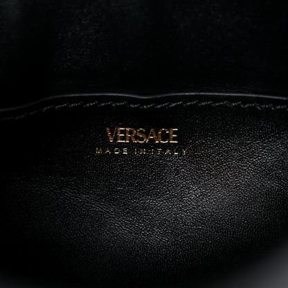 Versace Grained Calfskin Small La Medusa Top Handle Bag Black 8 of 9