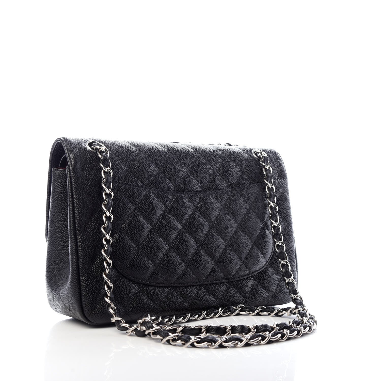 Chanel Caviar Quilted Jumbo Double Flap Black 3 of 10