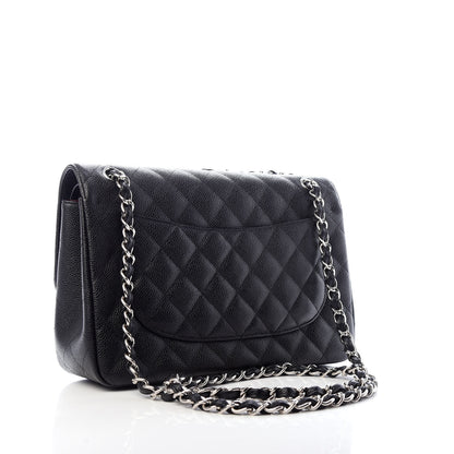 Chanel Caviar Quilted Jumbo Double Flap Black 3 of 10