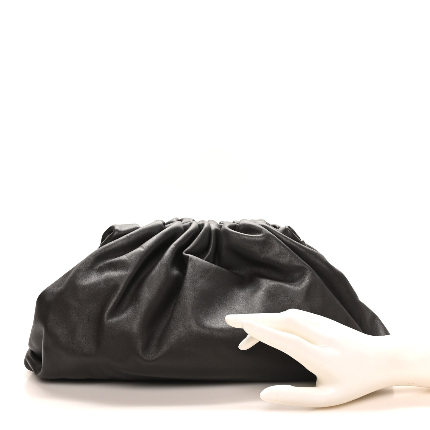 Smooth Butter Calf The Pouch Oversized Clutch Fondant