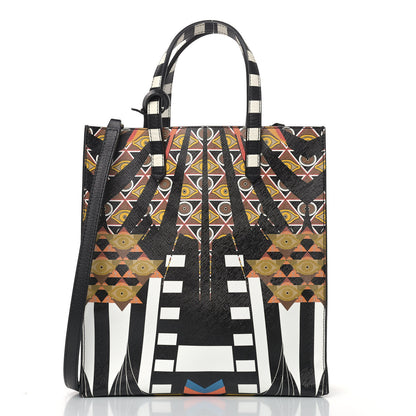 Givenchy Textured Coated Canvas Egyptian Print Small Stargate Shopper Tote Multicolor 3 of 9