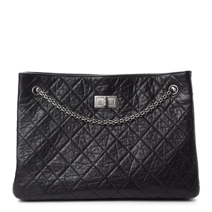 Chanel Aged Calfskin Reissue 2.55 Tote Black 1 of 13