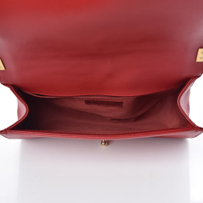 Chanel Lambskin Quilted Medium Boy Flap Red 7 of 13