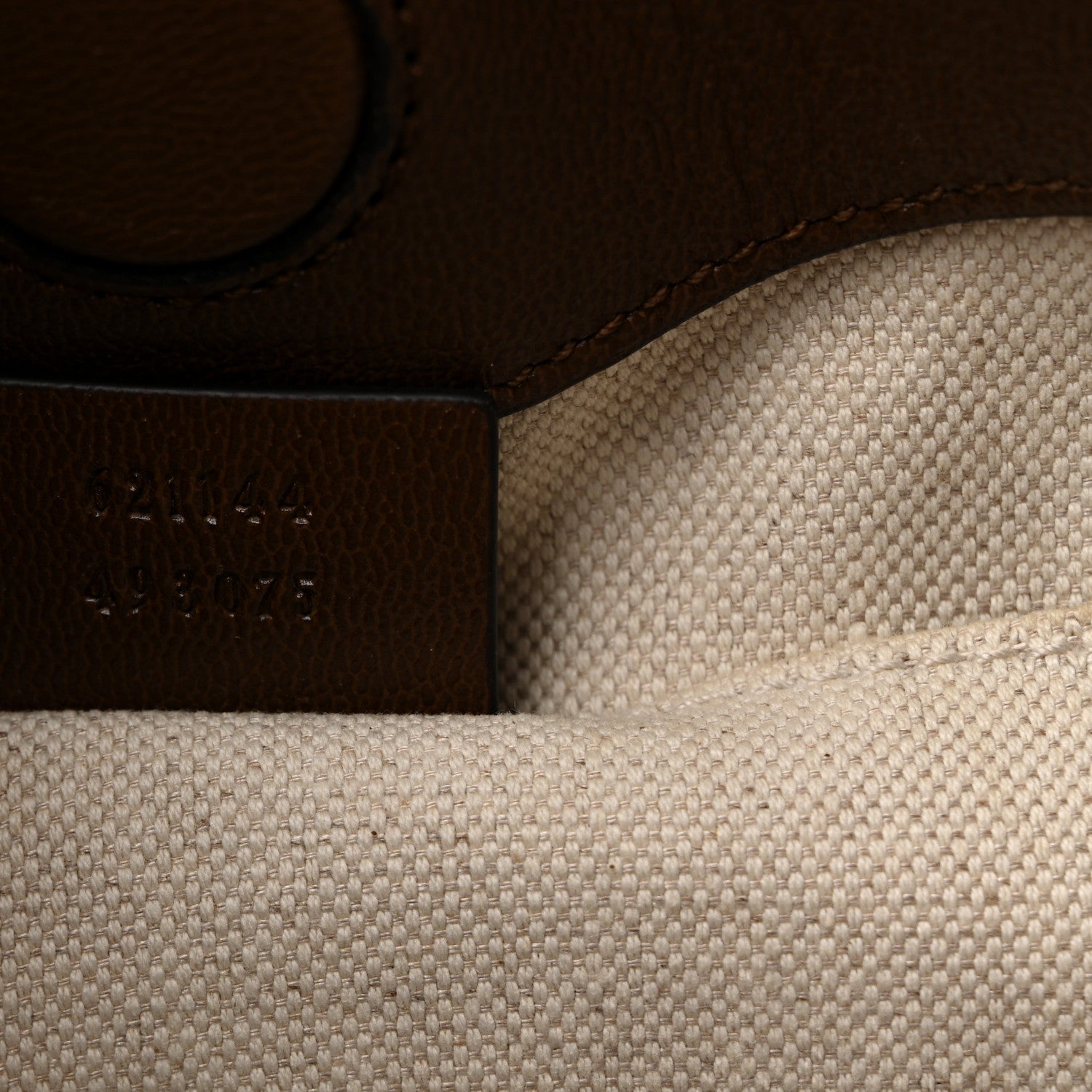 Gucci Monogram Calfskin Large Horsebit 1955 Tote Bag Beige Brown Sugar 7 of 10