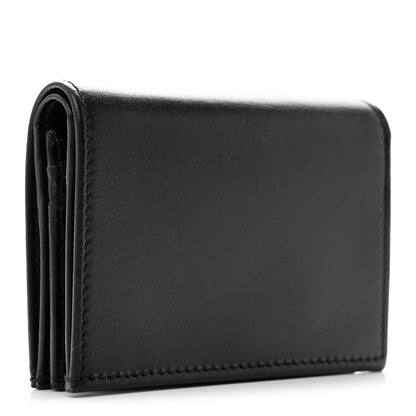 Gucci Boarded Plutone Calfskin Horsebit 1955 Card Case Wallet Black 3 of 9