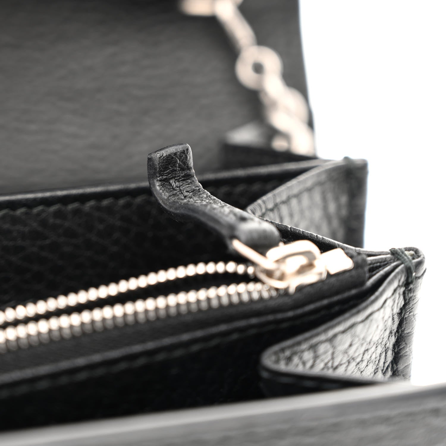 Gucci Calfskin Mini Dionysus Chain Wallet Black 11 of 13