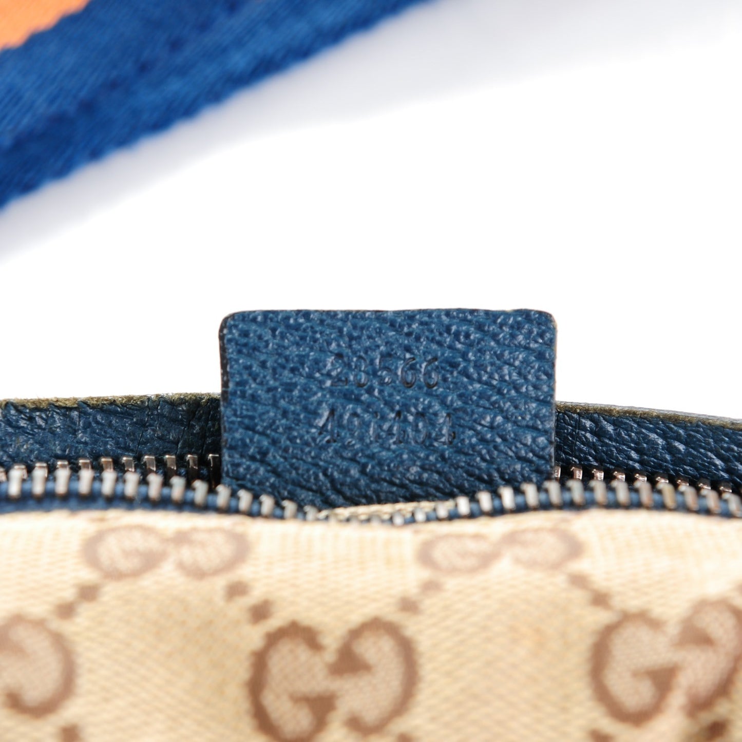 GG Monogram Web Double Pocket Belt Bag Turquoise