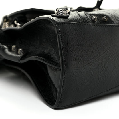 Balenciaga Agneau Arena Neo Cagole Handbag XS Black 8 of 9