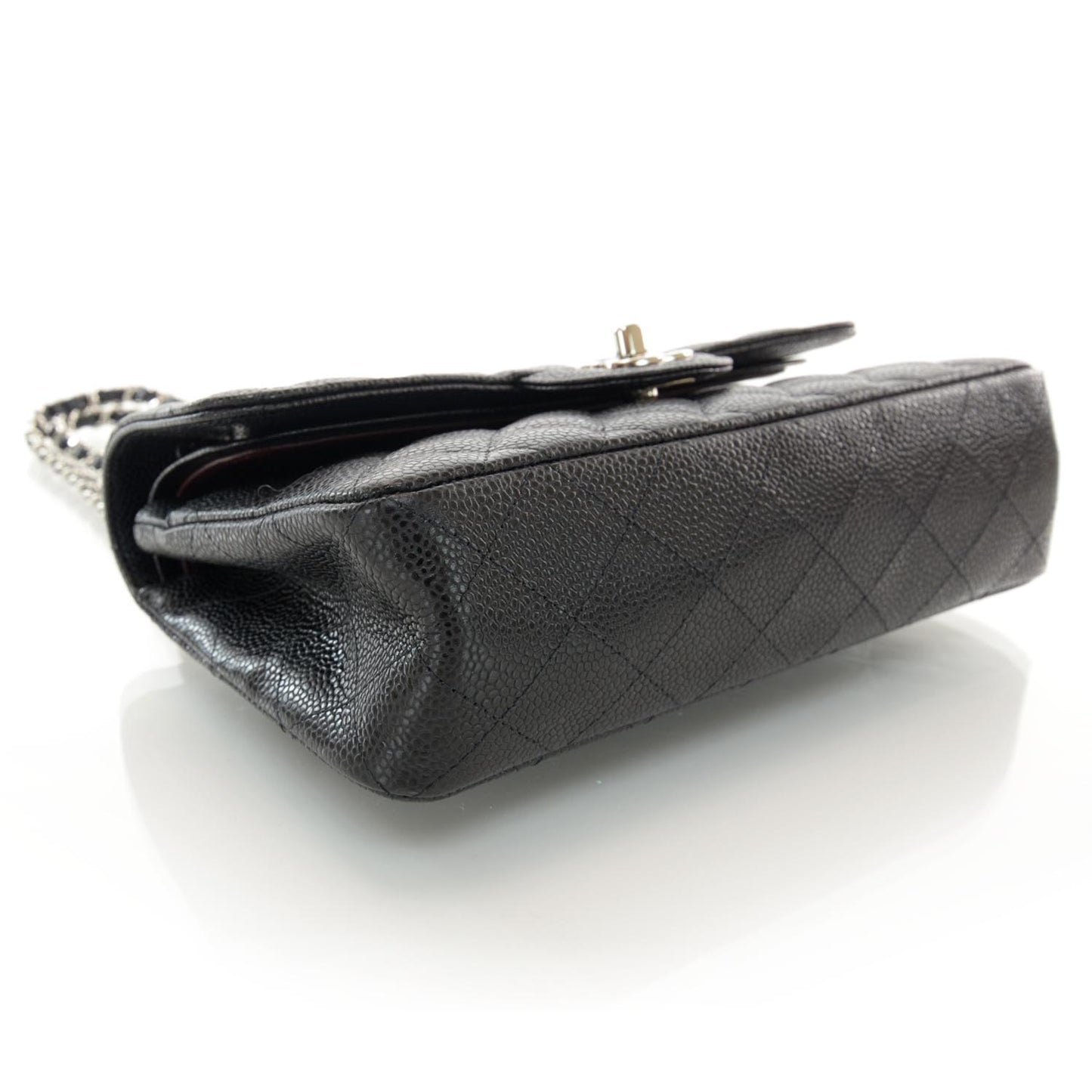 Caviar Small Double Flap Black