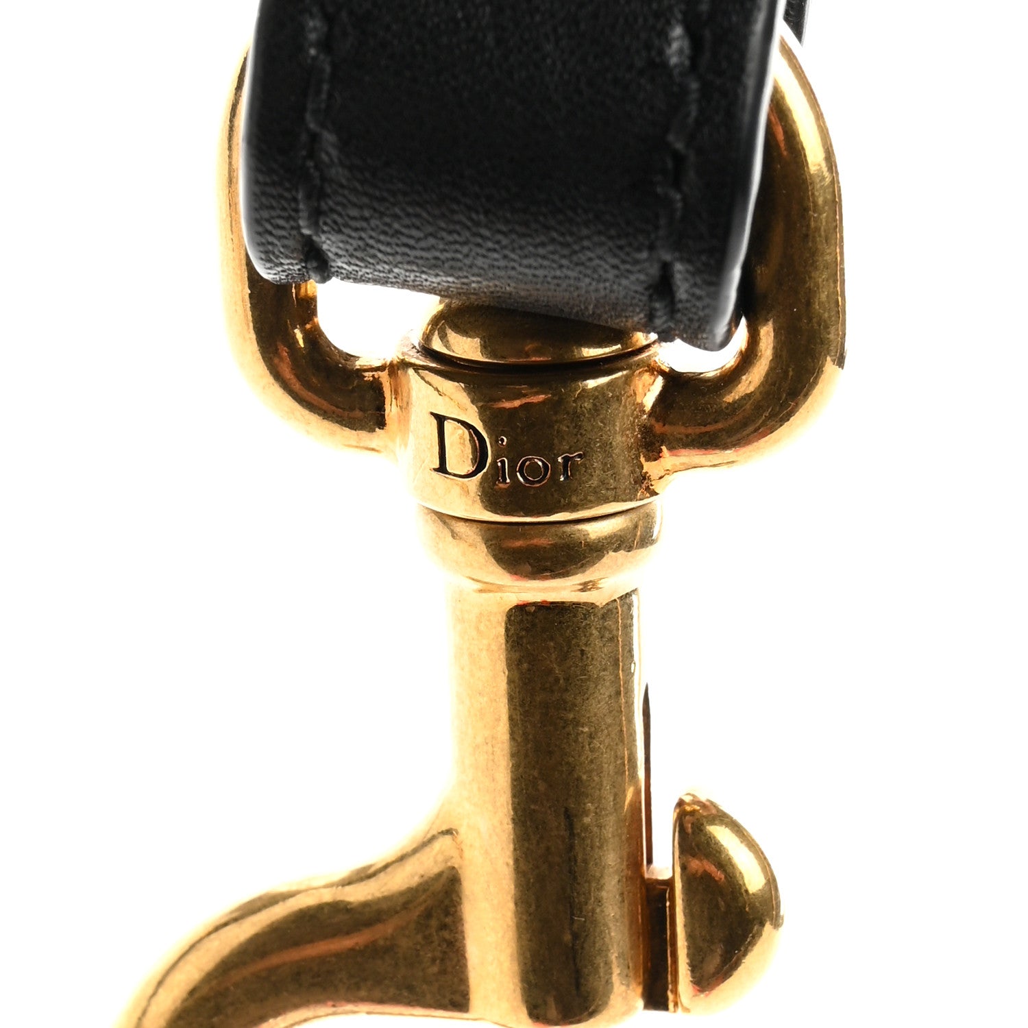 Christian Dior Canvas Embroidered Shoulder Strap Blue 4 of 6