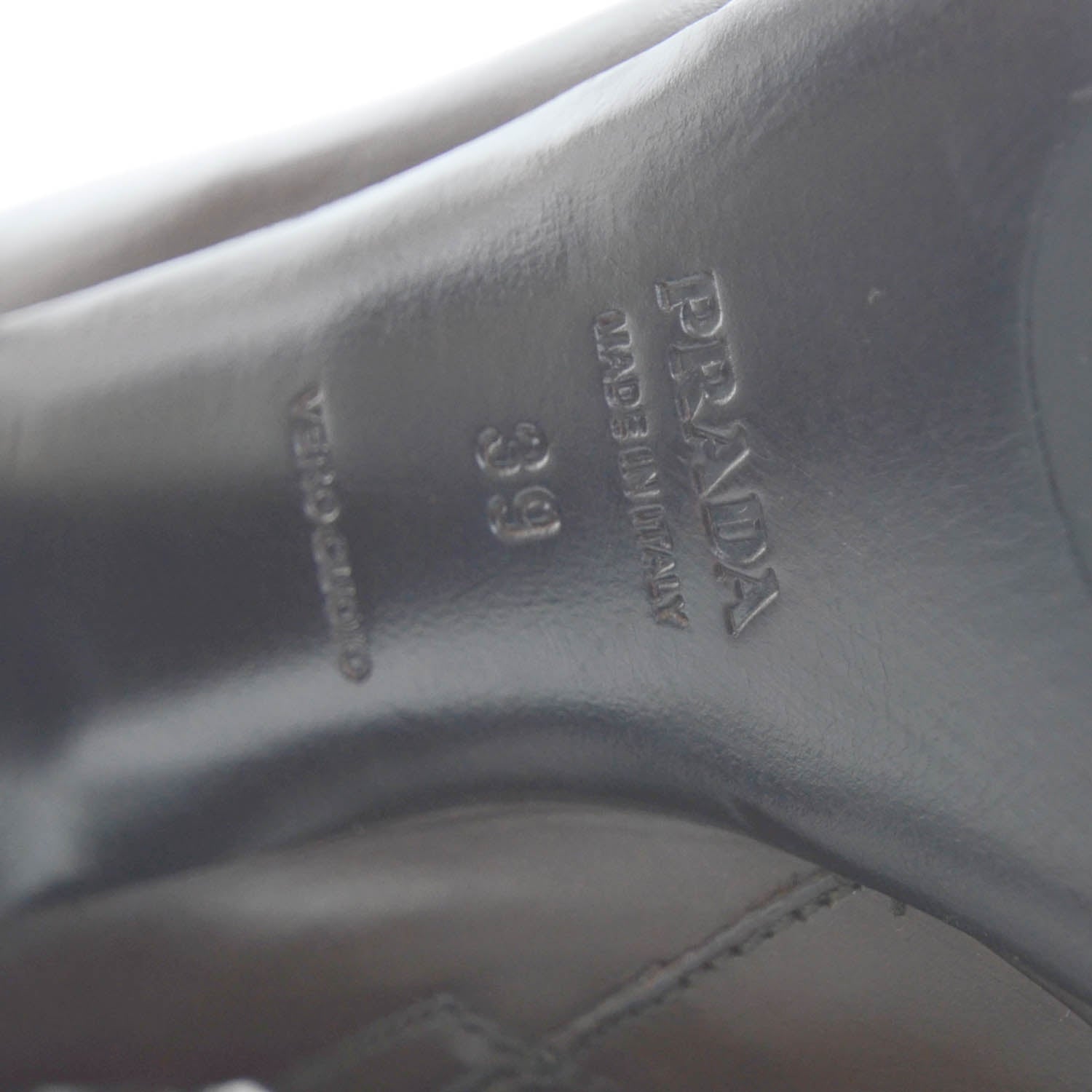 Prada Leather Ankle Boots 39 Brown 7 of 7