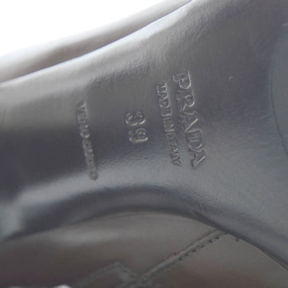 Prada Leather Ankle Boots 39 Brown 7 of 7