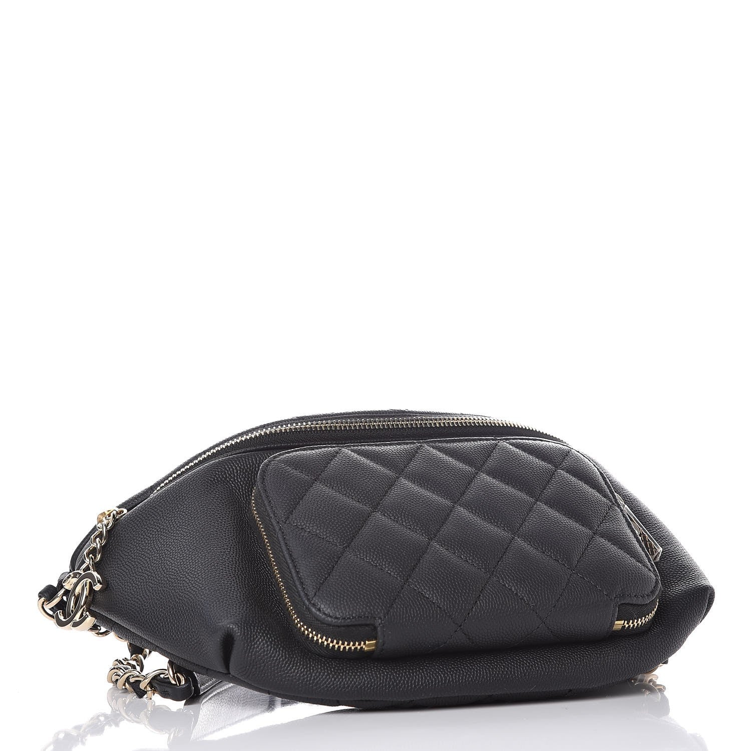 Chanel Caviar Quilted Business Affinity Waist Belt Bag Black 4 of 8