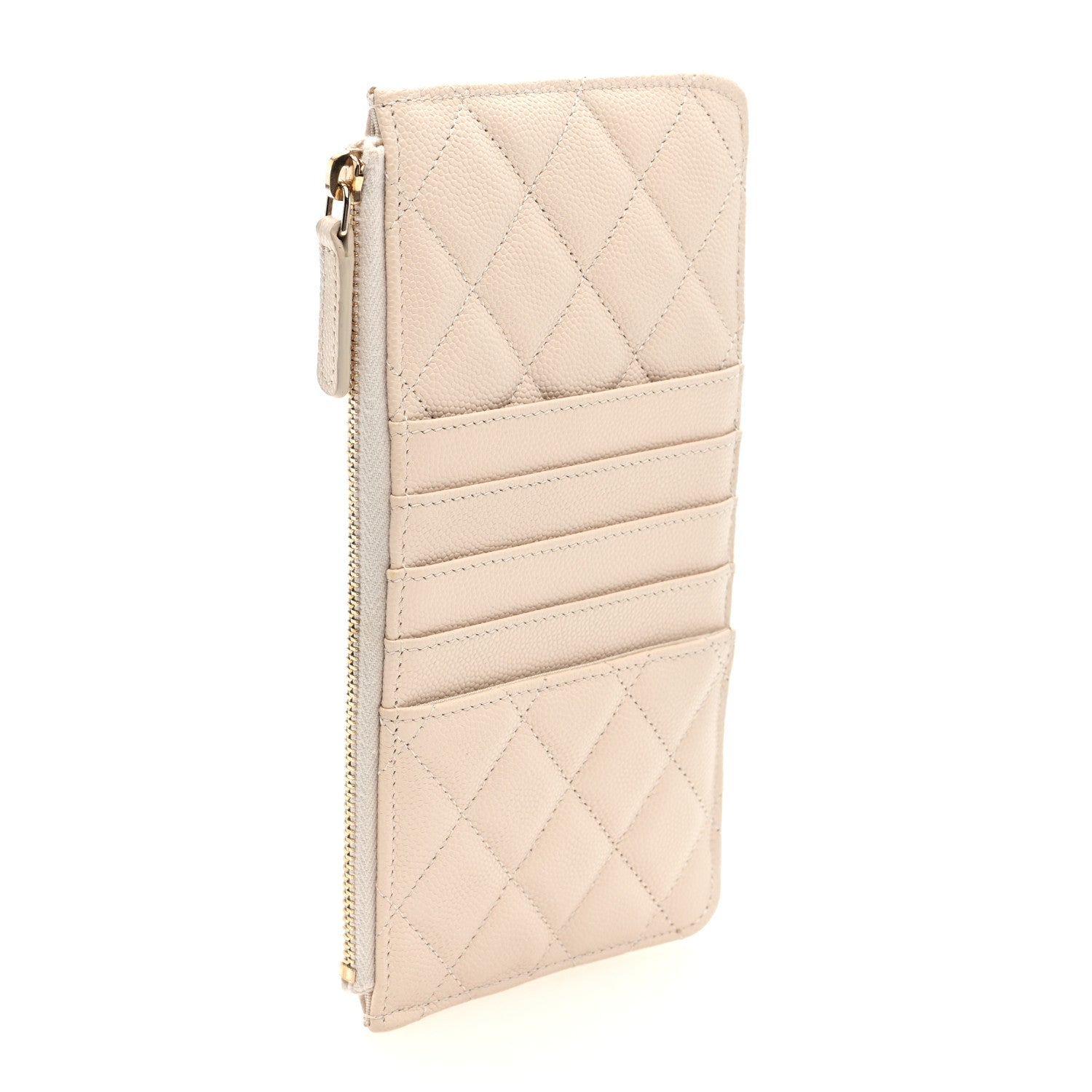 Chanel Caviar Quilted Classic iPhone Pouch Light Beige 3 of 7
