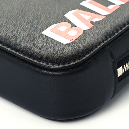 Balenciaga Smooth Calfskin 3D Logo Cash Phone Holder Bag Black Red White 10 of 11