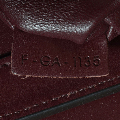 Celine Goatskin Calfskin Micro Luggage Burgundy 7 of 7