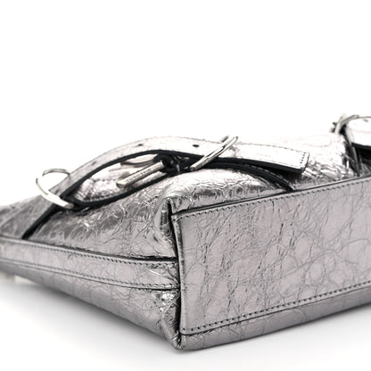 Givenchy Metallic Calfskin Small Voyou Bag Silver 9 of 10